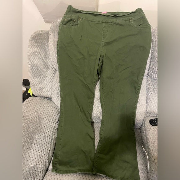 Woman Within Forest Green Trousers - Picture 1 of 3